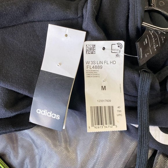 ADIDAS Black Hoodie NWT - Picture 5 of 7